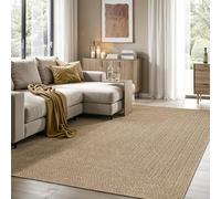 the carpet Kansas - Comfortable and Stylish Indoor Rug for Living Room, Bedroom or Hallway, Soft and Warm, Easy to Clean, Natural Jute Style, Also Suitable for Outdoors, 60 x 90 cm