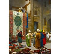 The Carpet Merchant - Jean-Leon Gerome - Large Notebook: 120 Lined Pages, College Ruled, 8.5"x 11" Journal Diary Notepad