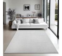 the carpet Mirella Modern Living Room Rug, Textured Weave in Neutral Tones, Easy Care, Ideal for Living Room, Bedroom, Office, Cream, 120 x 160 cm