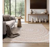the carpet Mistra - durable and modern rug, robust and easy to maintain, suitable for indoor and outdoor use, living room, ideal for kitchen, hallway and conservatory, Nature, 80 x 200 cm cm