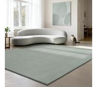 the carpet Relax Cuddly Short Pile Rug, Non-Slip Underside, Washable up to 30 Degrees, Super Soft, Fur Look, Green, 240 x 240 cm Square Square