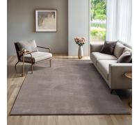 the carpet Rio - modern and soft carpet with non-slip backing and 3D look, fluffy surface, easy-care and robust, beige, 140 x 200 cm