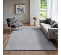 the carpet Rio - modern and soft carpet with non-slip backing and 3D look, fluffy surface, easy-care and robust, grey, 140 x 200 cm