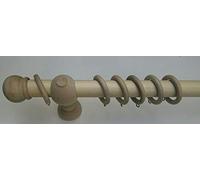 THE CARTERET TRADING COMPANY Unfinished 28mm Untreated Curtain Pole Set - to be stained to taste (150cm)