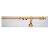THE CARTERET TRADING COMPANY Unfinished 28mm Untreated Curtain Pole Set - to be stained to taste (300cm)
