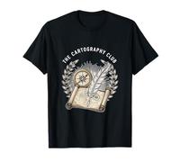 The Cartography Club Old Map Collector Vintage Adventure T-Shirt