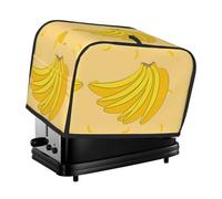 The cartoon banana toaster cover is suitable for 2 small toaster covers with wide slots and comes with a storage pocket to meet diverse baking needs.