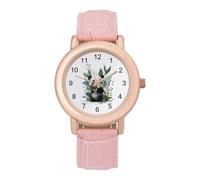 The Cartoon Little Panda Women's Leather Watch