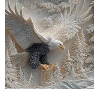The Carved Eagle Jigsaw Puzzle 1000 Pieces for Adults, Majestic Bald Eagle in Flight Challenging Puzzle Game, Wall Art Decor & Family Activity Night