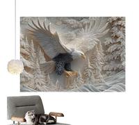 The Carved Eagle Jigsaw Puzzle - Challenging Jigsaw | Bald Eagle Art Puzzles Game | for Adults Women Men Family Bonding Social Activity Home Decoration