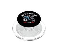 The Cascade Loop WA USA Motorcycle Design PopSockets PopGrip for MagSafe