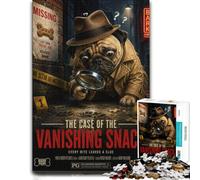 The Case of the Vanishing Snack Jigsaw Puzzle for Adults, 1000 Pieces | Image-area sorting - less screen time at home on weekends.
