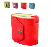 The Cash Wrap Wallet,Cash Wrap Wallet for Bills,C Ash W Rap W allet with Magnet,Handy Purse Bands with Magnetic Clasp,Small Compact Luxury Pocket W Allet 1 to 99 Bills (red)