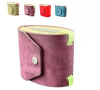 The Cash Wrap Wallet,Cash Wrap Wallet for Bills,C Ash W Rap W allet with Magnet,Handy Purse Bands with Magnetic Clasp,Small Compact Luxury Pocket W Allet 1 to 99 Bills (Purple)