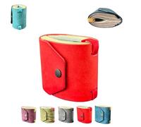 The Cash Wrap Wallet, Fast Cash Access Money Holder for Cash, Handmade Leather Wallet, Leather Money Wallets Organizer, Small Compact Pocket, for Simple Travel (Red)
