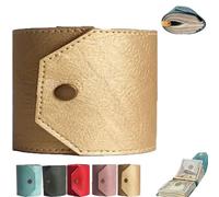 The Cash Wrap Wallet,Fast Cash Access Money Holder for Cash,Leather Money Wallet Organizer,Money Holder Handy Purse Bands Wallets Organizer,Cashs Storage with Magnetic Clasp (Yellow)