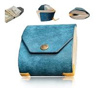 The Cash Wrap Wallet, Fast Cash Access Money Holder for Cashs, Handy Purse Bands with Magnetic Clasp, Leather Money Wallet Organizer, Womens Walle t, Small Compact Luxury Pocket Walle t (Blue)