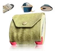 The Cash Wrap Wallet, Fast Cash Access Money Holder for Cashs, Handy Purse Bands with Magnetic Clasp, Leather Money Wallet Organizer, Womens Walle t, Small Compact Luxury Pocket Walle t (Green)