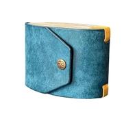 The Cash Wrap Wallet, Fast Cash Access Money Holder, Haptic Wallet, Small Compact Luxury Pocket, Leather Mini for Woman with Magnetic Clasp (Blue)