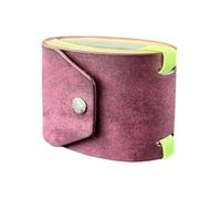 The Cash Wrap Wallet, Fast Cash Access Money Holder, Haptic Wallet, Small Compact Luxury Pocket, Leather Mini for Woman with Magnetic Clasp (Purple)