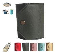 The Cash Wrap Wallet, Handy Purse Bands with Magnetic Clasp, Fast Cash Access Money Holder for Cash, Small Compact Luxury Pocket Wallets, Fashionable and Elegant (Green)