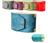 The Cash Wrap Wallet, Handy Purse Bands with Magnetic Clasp, Small Compact Luxury Pocket, Small Compact Luxury Pocket Wallet 1 to 99 Bills (Blue)