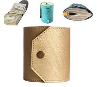 The Cash Wrap Wallet, Leather Money Wallet Organizer, Fast Cash Access Money Holder for Cash, Simple Travel Wallets, Handy Purse Bands with Magnetic Clasp, Small Compact Luxury Pocket Wallets(Green)