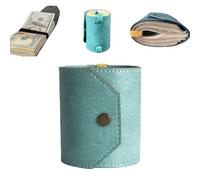 The Cash Wrap Wallet,Leather Wallet for Cash with Magnetic Bands,Fast Access Money Holder,Minimalist Cash Stuffing for Bills,Travel Card for Outdoor Travel Family (A)