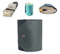 The Cash Wrap Wallet,Leather Wallet for Cash with Magnetic Bands,Fast Access Money Holder,Minimalist Cash Stuffing for Bills,Travel Card for Outdoor Travel Family (C)