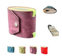The Cash Wrap Wallets, Cash Wrap with Magnetic Clasp, Handy Fast Cash Access Money Holder Wallet, for 1-99 Bills, Compact Luxury Purse Band for Women & Men (Purple)
