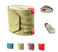 The Cash Wrap Wallets, Cash Wrap with Magnetic Clasp, Handy Fast Cash Access Money Holder Wallet, for 1-99 Bills, Compact Luxury Purse Band for Women & Men (Green)