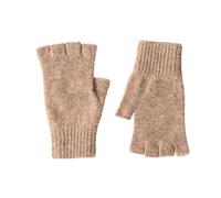 The Cashmere Choice Lomond Lambswool - Ladies Fingerless Gloves - Iona (Beige)
