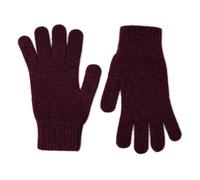 The Cashmere Choice Lomond Maroon Mens Gloves for Cold Weather Pure Lambswool Warm Winter Gloves for Men | Munro Black Grape