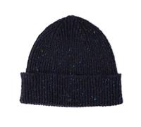 The Cashmere Choice Mens Wool Beanie | Chunky Knit | Lomond Lambswool | Shin (Navy)