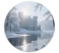 The Castle by The Lake Jigsaw Puzzles Puzzles for Adults Kids. 1000 Piece View Great Gifts Challenge Toy Educational Games Home Decoration for Adults& Kids Age 14 Years Up 1000pcs (67.5x67.5cm)