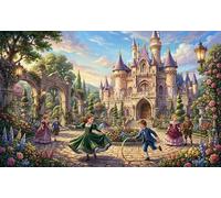 The Castle Gardens 1000 Piece Jigsaw Puzzle,Gift Idea,Stress Relief,Whimsical Challenge,Premium Cardboard,Adults & Kids 14+,Home Wall Decor,Educational Toy 38x26cm