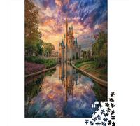 The Castle Reflected in The Beautiful Seven Color Sea 38x26cm/1000pcs Erwachsenenpuzzle - Erwachsenenpuzzle DIY-Puzzlespielzeug
