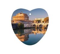 The Castle SantAngelo Stylish Car Air Fresheners White-style Love form | Funny Printed Rearview Hanging Pendant Decoration Accessories