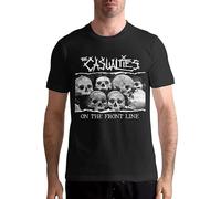 The Casualties On The Front Line Bands Merch Mens T-Shirt Size M Black