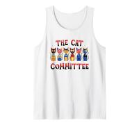 The Cat Committee Funny Cat Lover Humor Tank Top