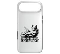 The Cat Decides I Just Pay Rent Funny Cat Case for iPhone Air