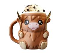 The Cat Ice Cream Buddy, Leak-Proof Pint Holder with 2 Spoon Slots, Keep Hands Warm & Enjoy Family Ice Cream Nights, for Cat Lovers (Cow)