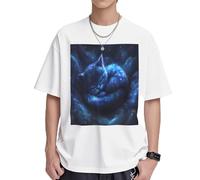 The Cat in The Dream Mens T-Shirts & Womens T-Shirts, White and Black Graphic Tees for Men and Women, Soft and Breathable