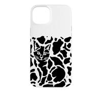 The Cat is Black and Hidden Illusion Case for iPhone 15 Plus