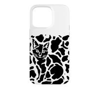 The Cat is Black and Hidden Illusion Case for iPhone 15 Pro Max