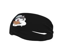 The Cat is Still Sleepy with The Fish Headbands Men Women Non Slip Wicking Sports Sweatband for Gym Basketball Yoga Hairbands