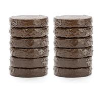 The Cat Ladies Coco Coir Potting Soil Disks - Organic Soils for Indoor or Outdoor Planting - Grow Plants from Seed - Growing Coconut Coir Brick Disk - Use with Compost - 12 Pack