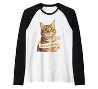 The Cat Lady Club Proud Tabby Member Raglan Baseball Tee