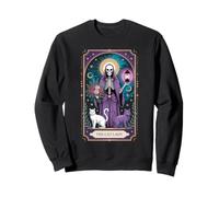 The Cat Lady Tarot Card Cat Lover Mom Gothic Funny Gift Sweatshirt