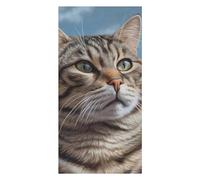 The Cat Looks Up Beach Towels Extra Large, Quick Dry Absorbent Multipurpose, Oversized Beach Towel, Sand Free Foldable Lightweight, Travel Towel, For Beach Pool Camping Travel Vacation, 63x31.5 in